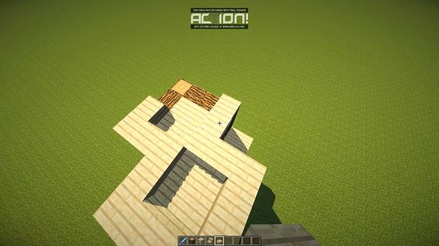 Майнкрафт крутой и легкий стартовый домик #1