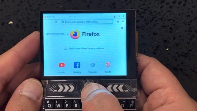 T-Deck Arduino_VNC operating Firefox browsing web page смотреть онлайн