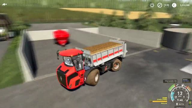 Harvesting sunflower, spreading manure & slurry, cultivation | Geiselsberg Farm | FS 19 | ep #60 смотреть онлайн