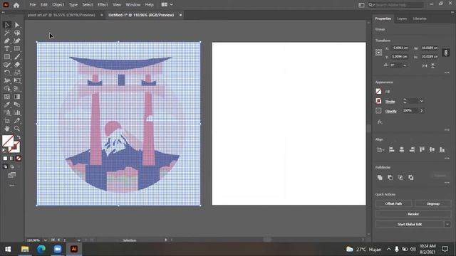 CARA MUDAH MEMBUAT PIXEL ART ICON UNTUK PEMULA // ADOBE ILLUSTRATOR смотреть онлайн