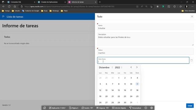 Cómo crear una aplicación en APEX Oracle смотреть онлайн