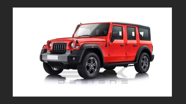 2020 Mahindra Thar 5-Door ( Mahindra Armada) - Photoshop Car Rendering | SRK Designs