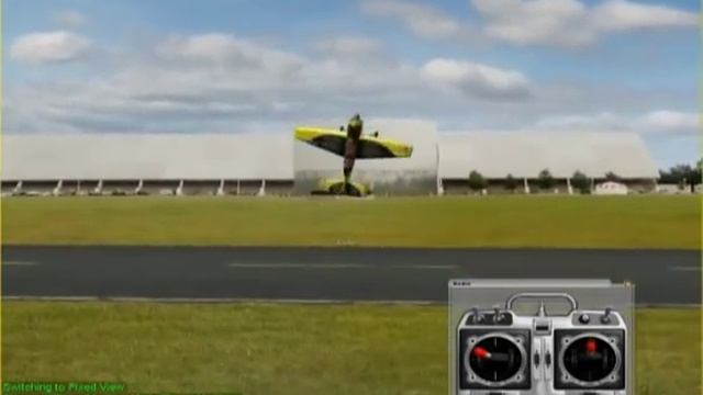 Обучение полетам на радиоуправляемой модели самолета смотреть онлайн