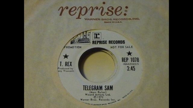 T. Rex - Telegram Sam promo 45rpm смотреть онлайн