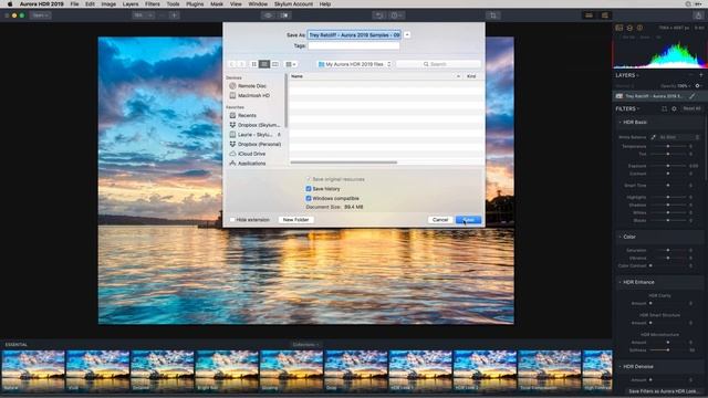 Saving & Exporting Files in Aurora HDR 2019 for Mac смотреть онлайн