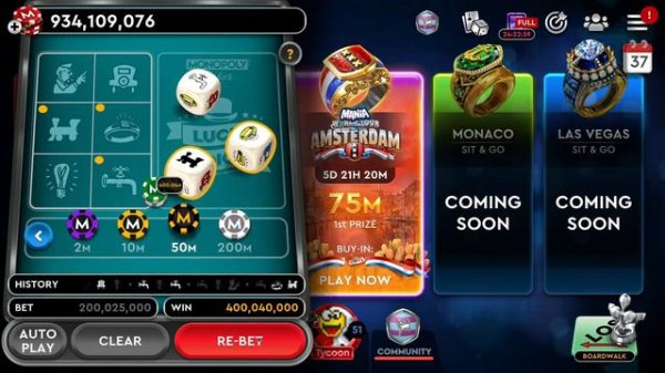 Monopoly Poker - Lucky Dice