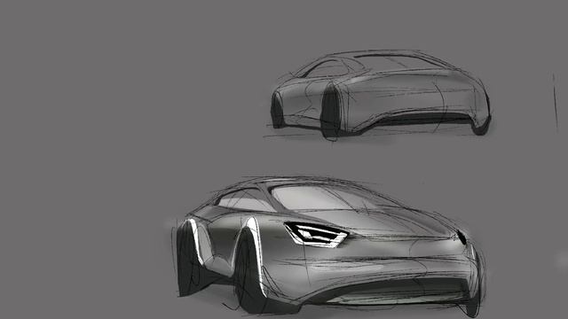 [Sketch-Practice #007] Drawing car design смотреть онлайн