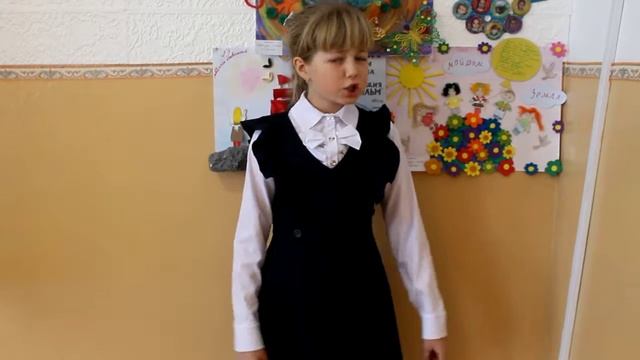 Агния Барто "Веснушки". Читает Хрищенович Карина, 4 класс смотреть онлайн