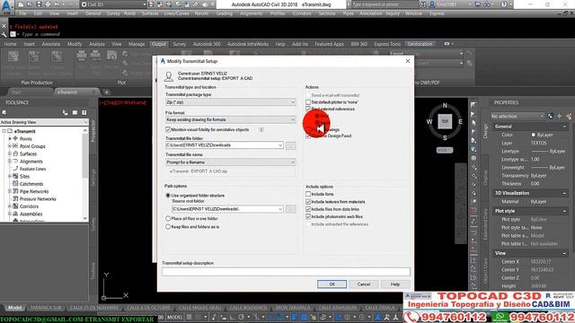 Civil 3D-2021-Exportar C3D @ CAD (eTransmit) смотреть онлайн