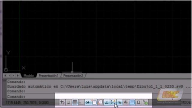 2.7-a La barra de estado (Curso Autocad 2011) смотреть онлайн