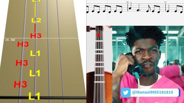 INDUSTRY BABY Violín Tutorial / tutorial de violin / Tab Tutorial / Sheet Music violín / tabs смотреть онлайн