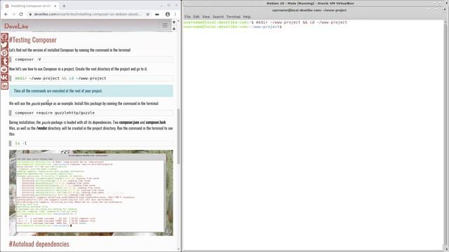 Installing Composer on Debian/Ubuntu смотреть онлайн