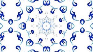 Гжель. Русский народный орнамент. Бесплатный футаж. Зацикленное видео. 12