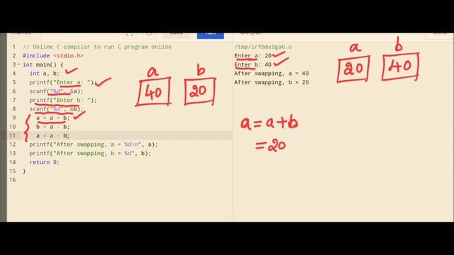 Lec30 : Program to swap two numbers without using a third Variable смотреть онлайн