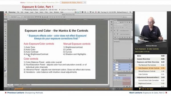 "Exposure & Color" | Adobe Photoshop CS6 with Educator.com