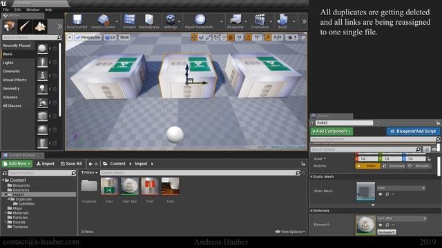Remove Duplicates in UE4 - Editor Scripting смотреть онлайн