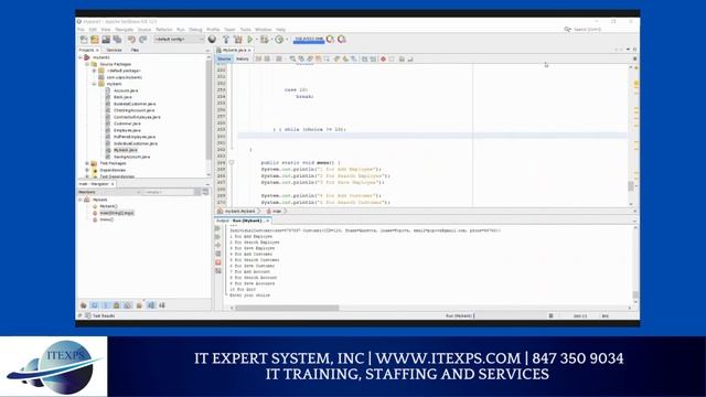 Java Projects | Java OOP and UML concepts | TestNG and Code coverage | IT Expert System смотреть онлайн