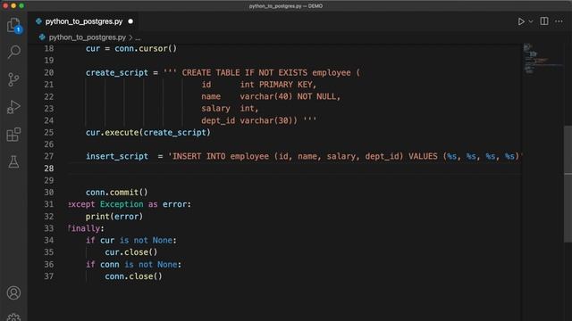 Connect to PostgreSQL from Python (Using SQL in Python) | Python to PostgreSQL смотреть онлайн