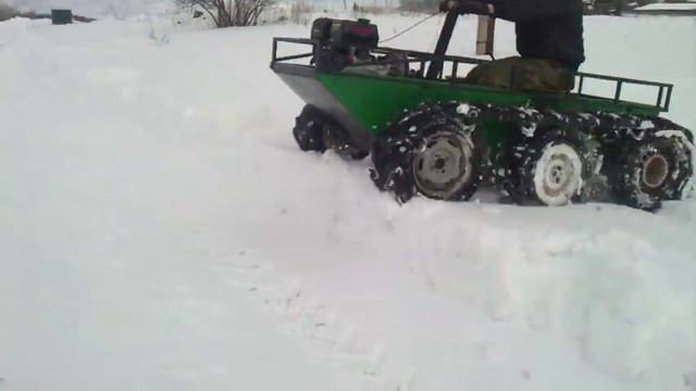 Гусеничный вездеход своими руками Первый выезд смотреть онлайн