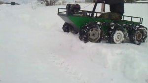 Гусеничный вездеход своими руками  Первый выезд