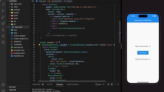 Firebase RealTime Database (CRUD) | Flutter Firebase Tutorial #3 смотреть онлайн
