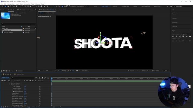 Create 3D Text with NO PLUG INS (After Effects) смотреть онлайн