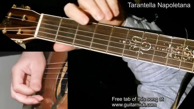 TARANTELLA NAPOLETANA: Acoustic Guitar Lesson + TAB by GuitarNick смотреть онлайн
