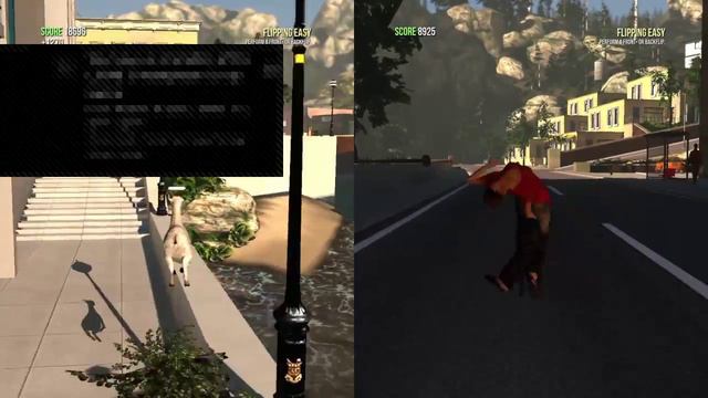 Goat Simulator Live splitscreen #1 смотреть онлайн
