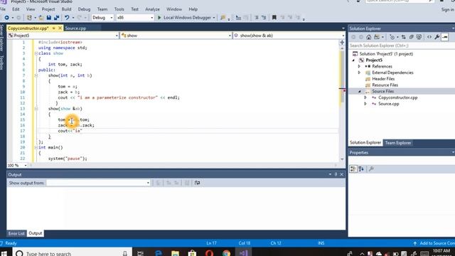 Copy Constructor in c++ for Beginer Easy way to learn. смотреть онлайн