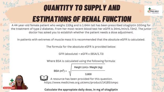 GPhC Exam Calculations (Quantity to supply & estimations of renal function) смотреть онлайн