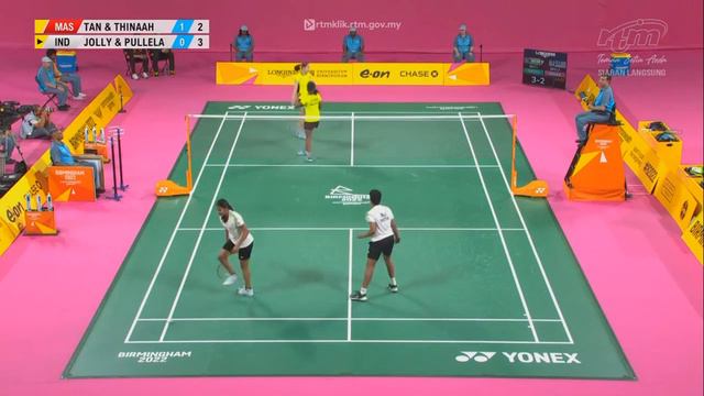2022 Commonwealth Games SF [WD] Pearly TAN Koong Le-THINAAH M. vs JOLLY T.-PULLELA G.Gopichand смотреть онлайн