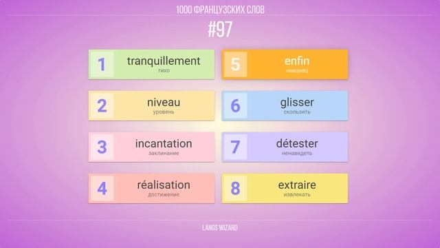 #97 | 1000 французских слов. Французский язык до автоматизма - Полный Курс!