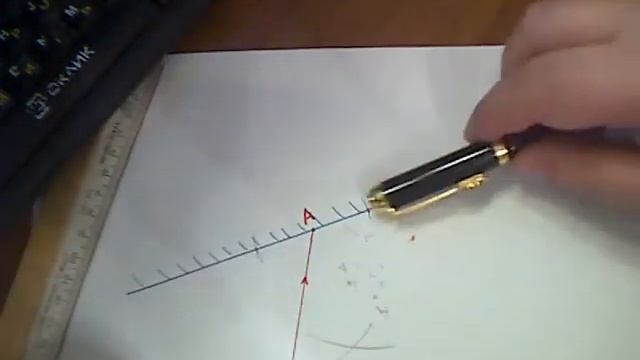 Как строить перпендикуляр и угол равный данному. смотреть онлайн