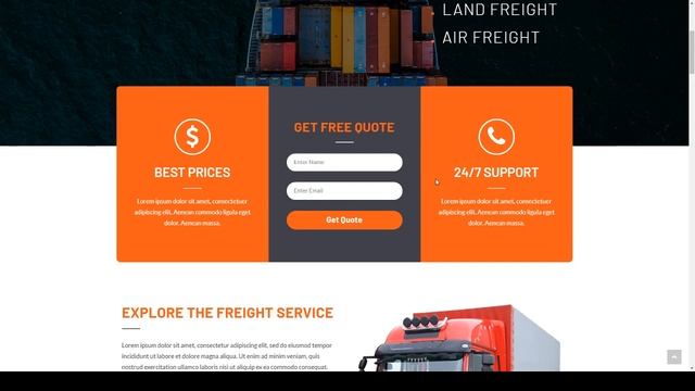 Logtik Logistics Cargo and Transportation WordPress Theme смотреть онлайн