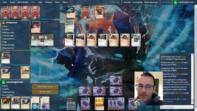 Netrunner - Calibration Testing CtM vs Spoiler Alert Reina (timejammer) смотреть онлайн