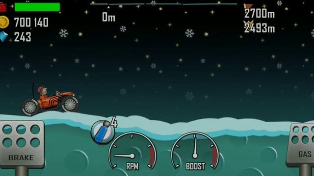 Прохождение игры Hill Climb Racing - серия 22 рождество смотреть онлайн