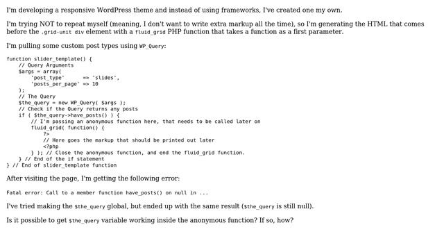 Wordpress: Use WP_Query object inside a function (2 Solutions!!) смотреть онлайн