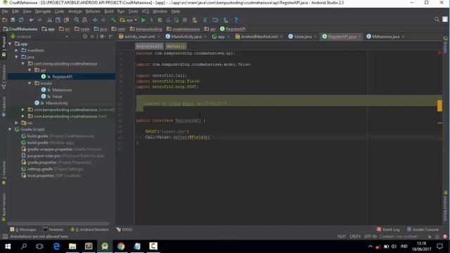 Tutorial Android Insert data MySQL,PHP,JSON dengan Retrofit2 (CRUD Part 2) смотреть онлайн