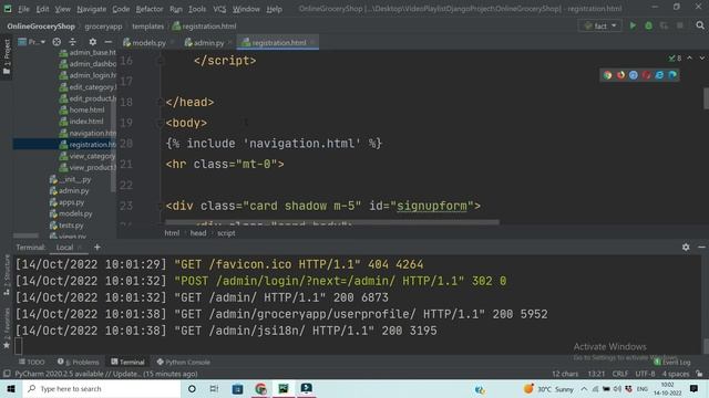 #16 Online Grocery Shop Project | Python Django | User Registration смотреть онлайн