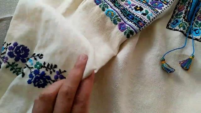 Сорочка рахунковою гладдю. Імітація ткання. За мотивами бойківських та ямницьких сорочок. смотреть онлайн