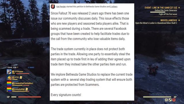 Fallout 76 Players Have Started a PETITION! смотреть онлайн