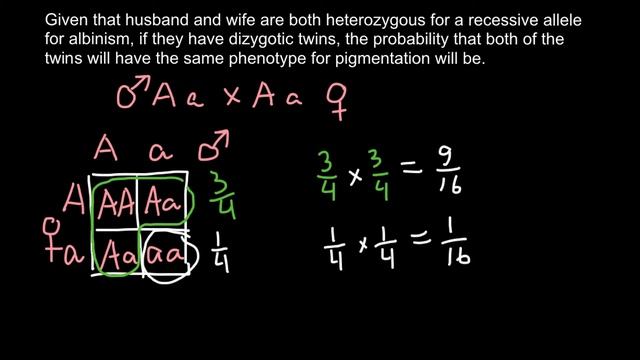 How to solve probability problems in genetics смотреть онлайн