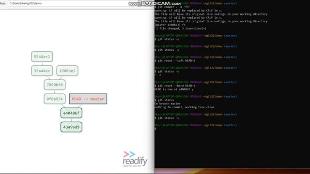 Git concept of soft,mixed and hard reset Part 14 смотреть онлайн