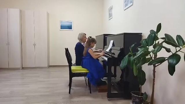фортепианный дуэт Ляшневская Кристина -учитель Аладьева Е.А. смотреть онлайн