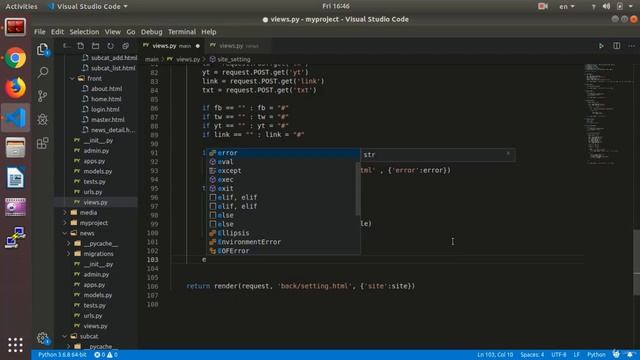 Update Setting | Python and Django смотреть онлайн