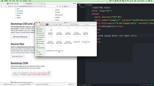 Bootstrap 4 manual install смотреть онлайн