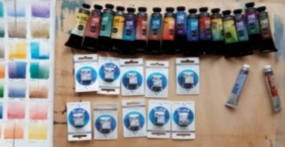 SuperVision watercolor. Тестирование акварельных красок. смотреть онлайн