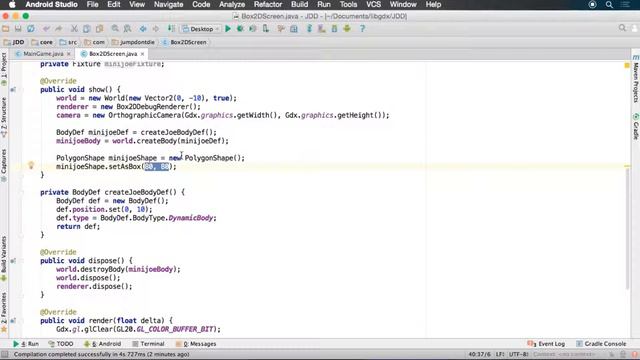 LIBGDX para Android - Tutorial 23 - Fixture y FixtureDef - How to make games Android смотреть онлайн