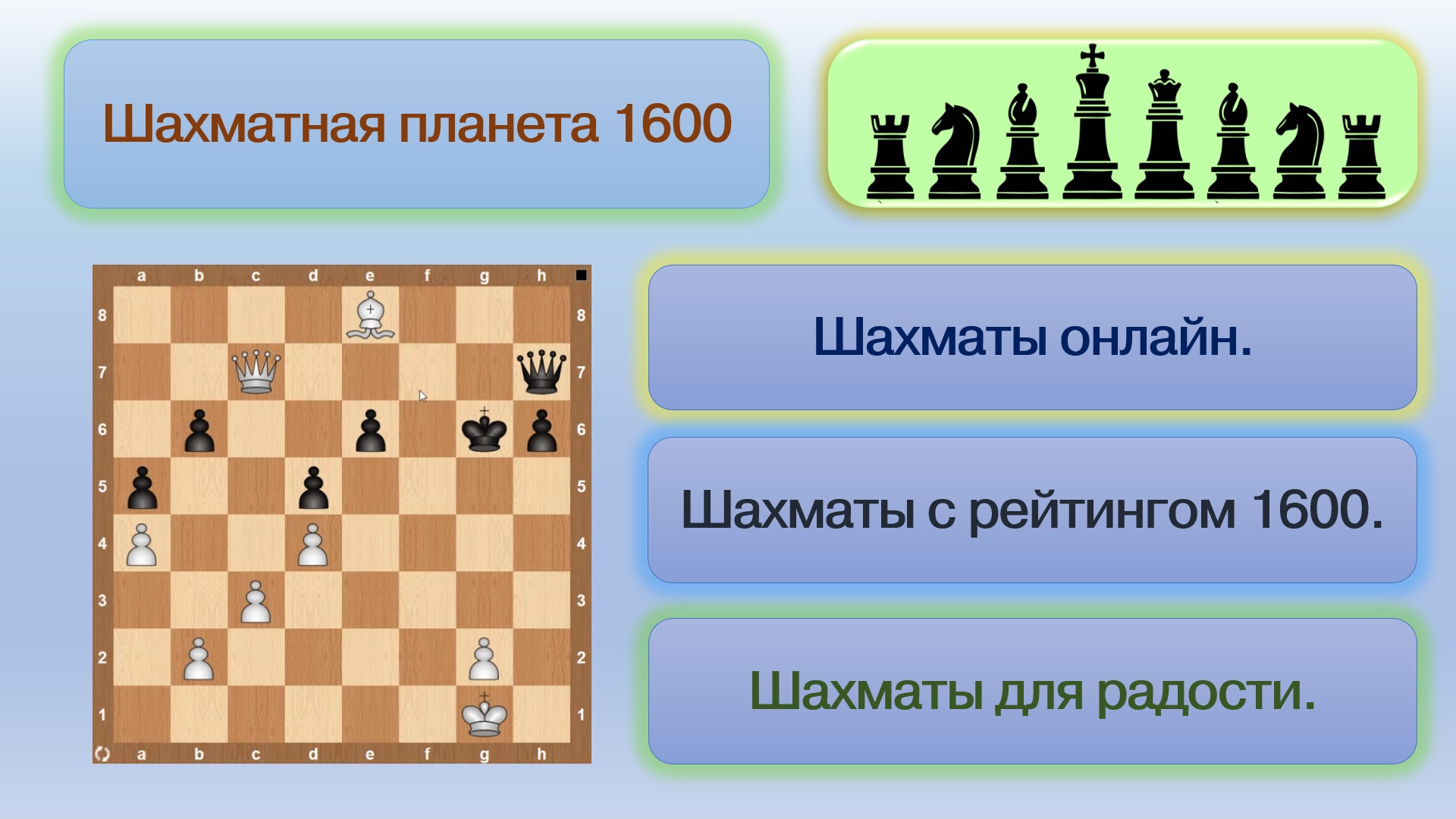 Шахматная планета 1600. Защищаемся. смотреть онлайн