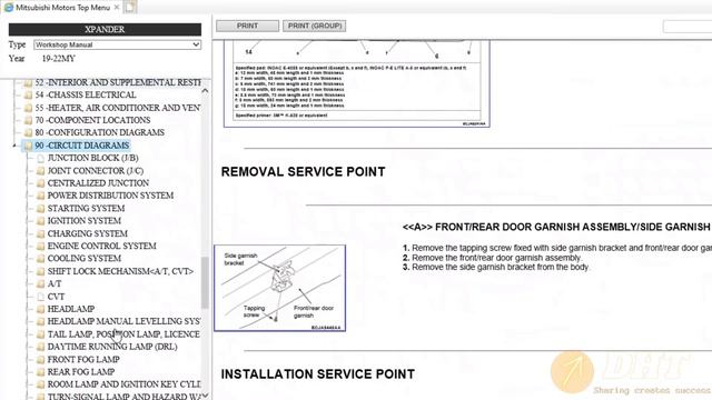 Misubishi Xpander 2019-2022 Workshop Manuals | dhtauto.com смотреть онлайн